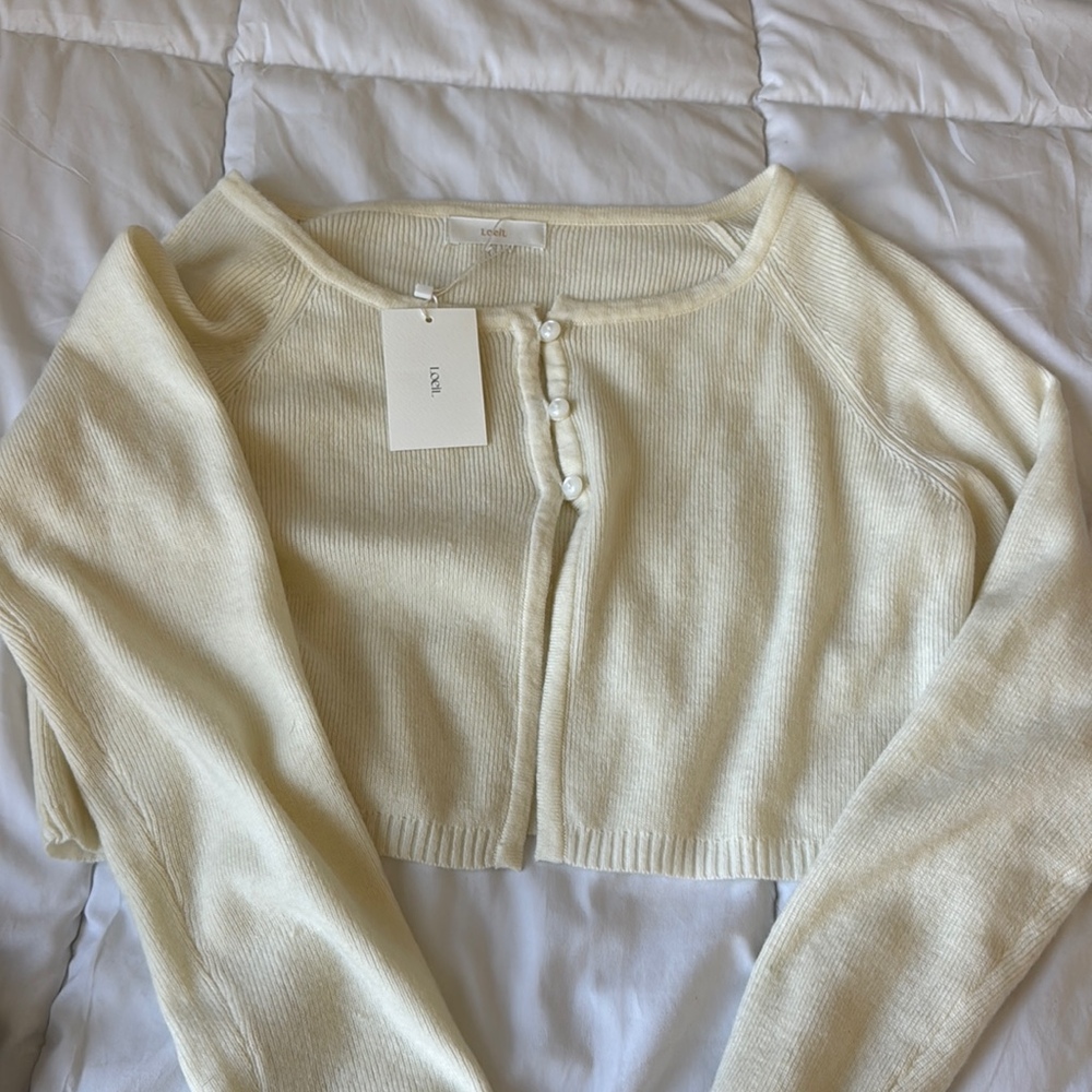 Nwt Loeil cropped sweater Small